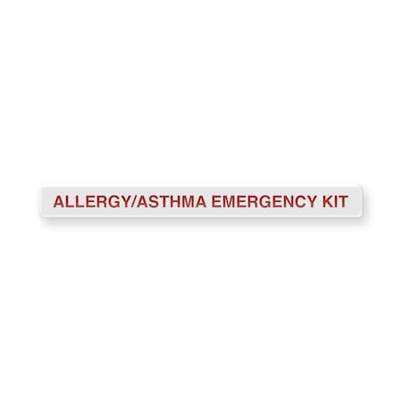 Permanent Adhesive Dome Label AllergyAsthma Emergency Kit